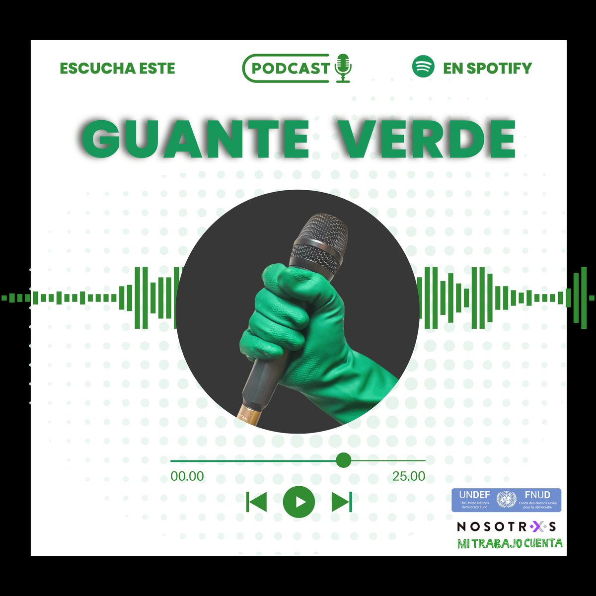 NosotrxsMX's tweet image. 💚🎧 #Podcast #GuanteVerde
En este episodio escucharemos el testimonio de Amalia Morales, quien Ileva 30 años como trabajadora del hogar.
Escucha en #Spotify 👇🏼
open.spotify.com/episode/1zvofa…