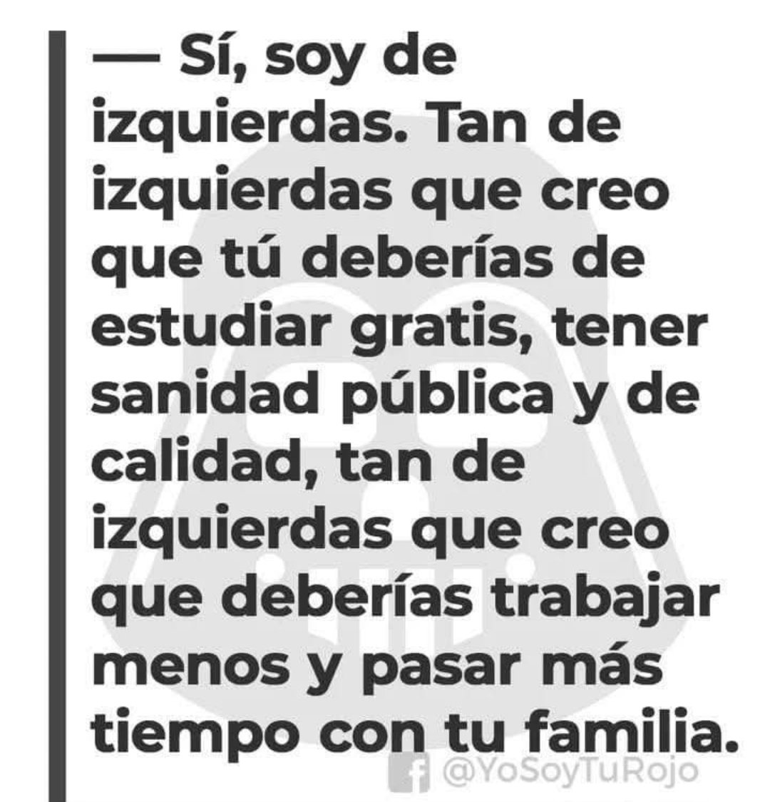 Sí, soy de Izquierda.