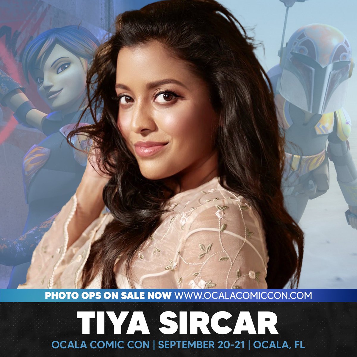 OcalaComicCon's tweet image. Photo Ops are now available for the September 20-21, 2205 Ocala Comic Con! Get your picture taken with stars from #TheGoodPlace! Manny Jacinto & Tiya Sircar will be attending!
📷 Purchase your photo op today: ocalacomiccon.com