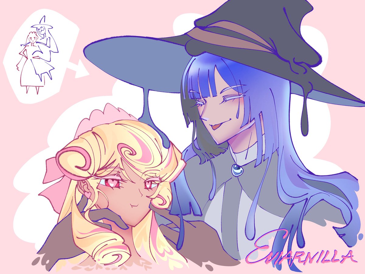 Eviarnilla's tweet image. I like these two a lot as well! 🩷💙
(Yay I finished the art before tomorrow comes)