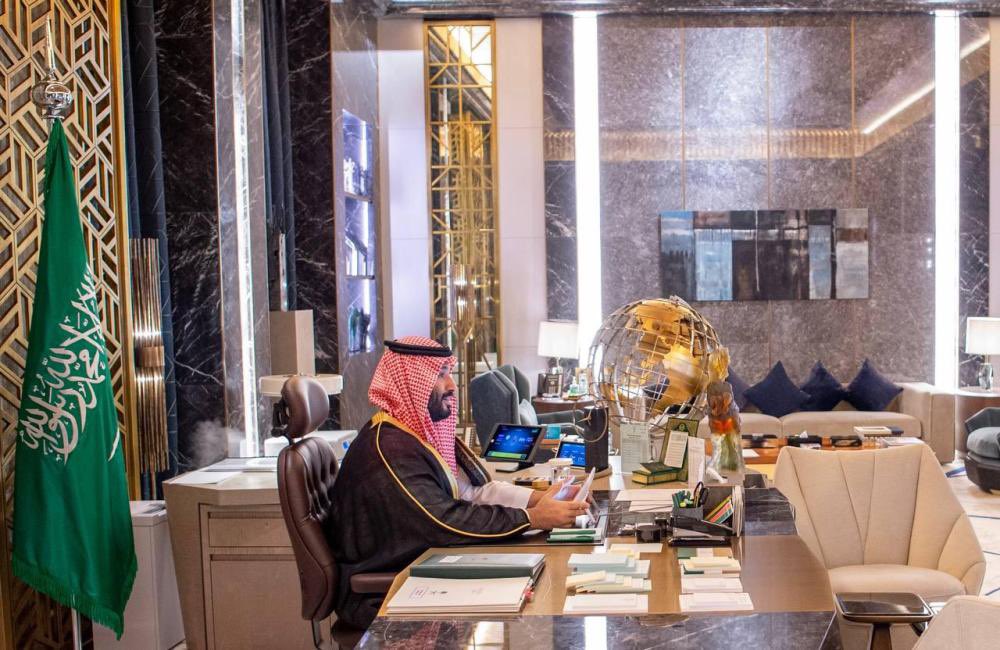 سمو #ولي_العهد‌ الأمير #محمد_بن_سلمان 
#السعودية ترفض أي عمل يمس السلم الأهلي والاجتماعي في #سوريا جملة وتفصيلًا.