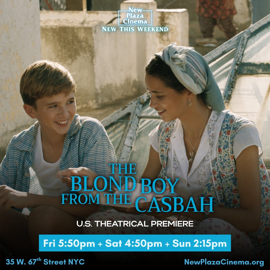 NewPlazaCinema's tweet image. We’re proud to present the US theatrical premiere of THE BLOND BOY FROM THE CASBAH this weekend at @NewPlazaCinema
Veteran French filmmaker Alexandre Arkady directs this “declaration of love to cinema” (Les Fiches du Cinéma) which evokes CINEMA PARADISO.
newplazacinema.org/calendar/