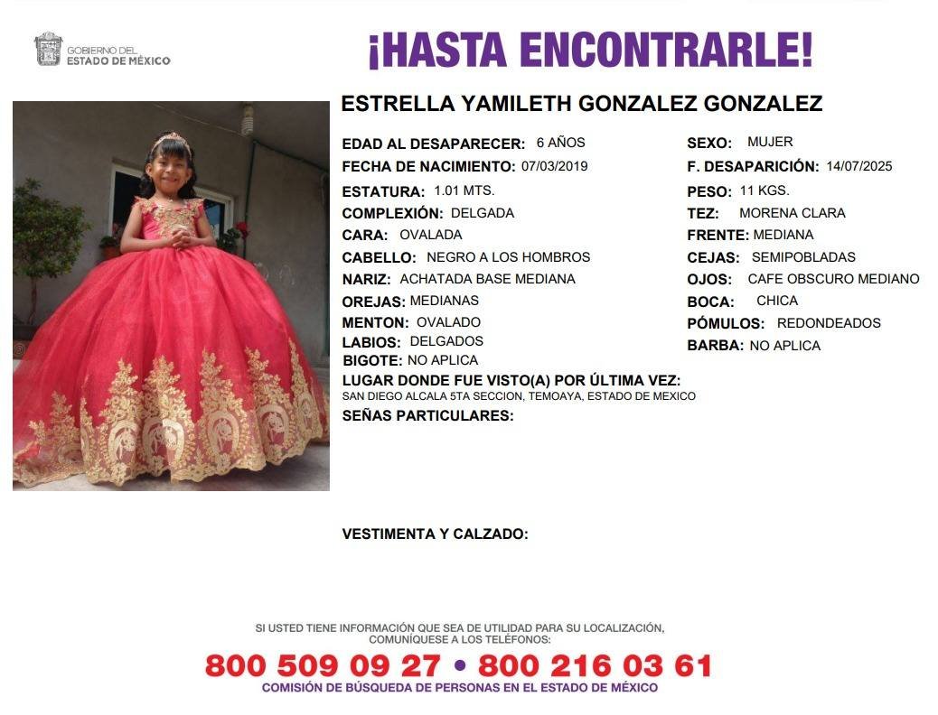 COBUPEM's tweet photo. Solicitamos de tu apoyo en difusión para dar pronta localización a Flor Estrella González Fernández, Estrella Yamileth  González González y Tadeo Yetzabel González González, comunícate a los teléfonos de COBUPEM 800 216 0361, 800 509 0927. #TodosEnLaBúsqueda https://t.co/i6fhLtcKuQ