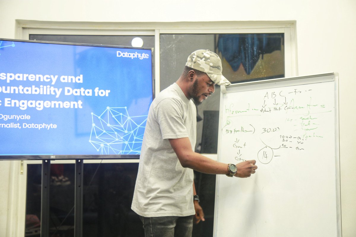 Dataphyte's tweet photo. Today at Dataphyte, we hosted the @HumAngle_ Fellows for a hands-on session on “Leveraging Data for Civic Engagement.”

@Prof_KennyJames and @kadhijahhh shared practical insights on how data can drive civic advocacy, drawing from our work and the tools we use.

It’s always a good time sharing knowledge, trading ideas, and building change with fellow change-makers.

#datafordevelopment #advocacy