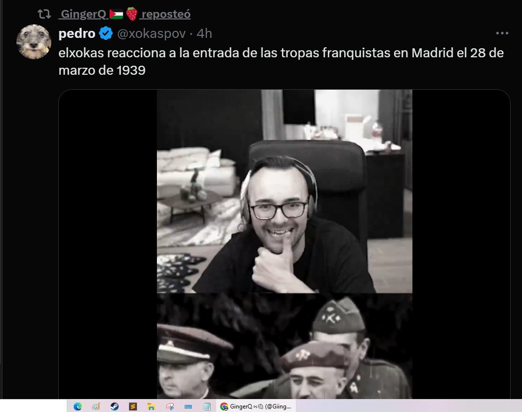 Goblinslayer717's tweet photo. @GiingerQ @lagarto_sacer A mí lo de los fachas chupándosela a una dictadura de hace 70 años y blanqueando a un dictador me tiene loquísimo https://t.co/UXjB8Kfd62