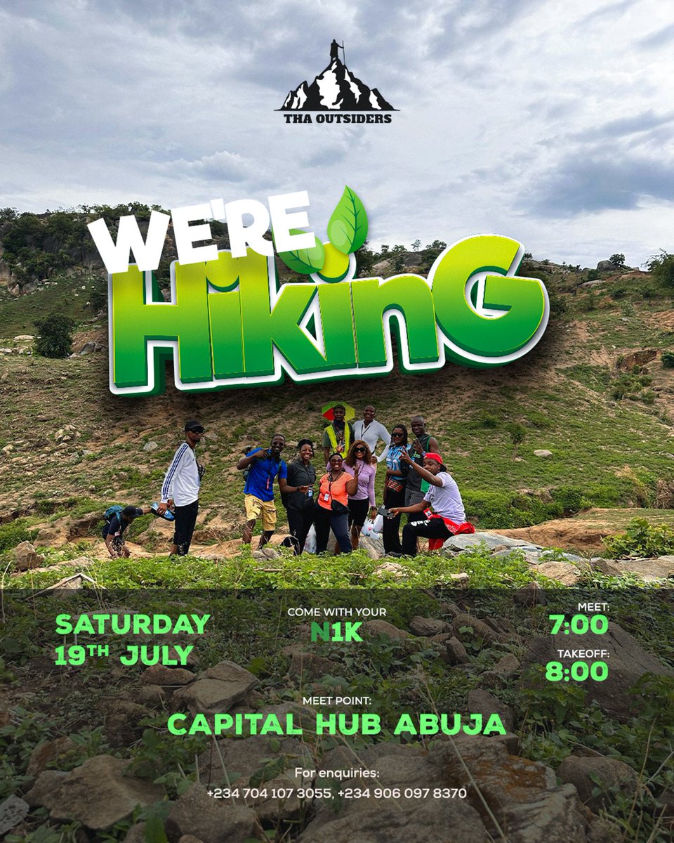 Another Saturday is around the corner. You know the drill. 

cc: ⁦<a href="/ThaOutsidaz/">Tha Outsiders Hike group</a>⁩
