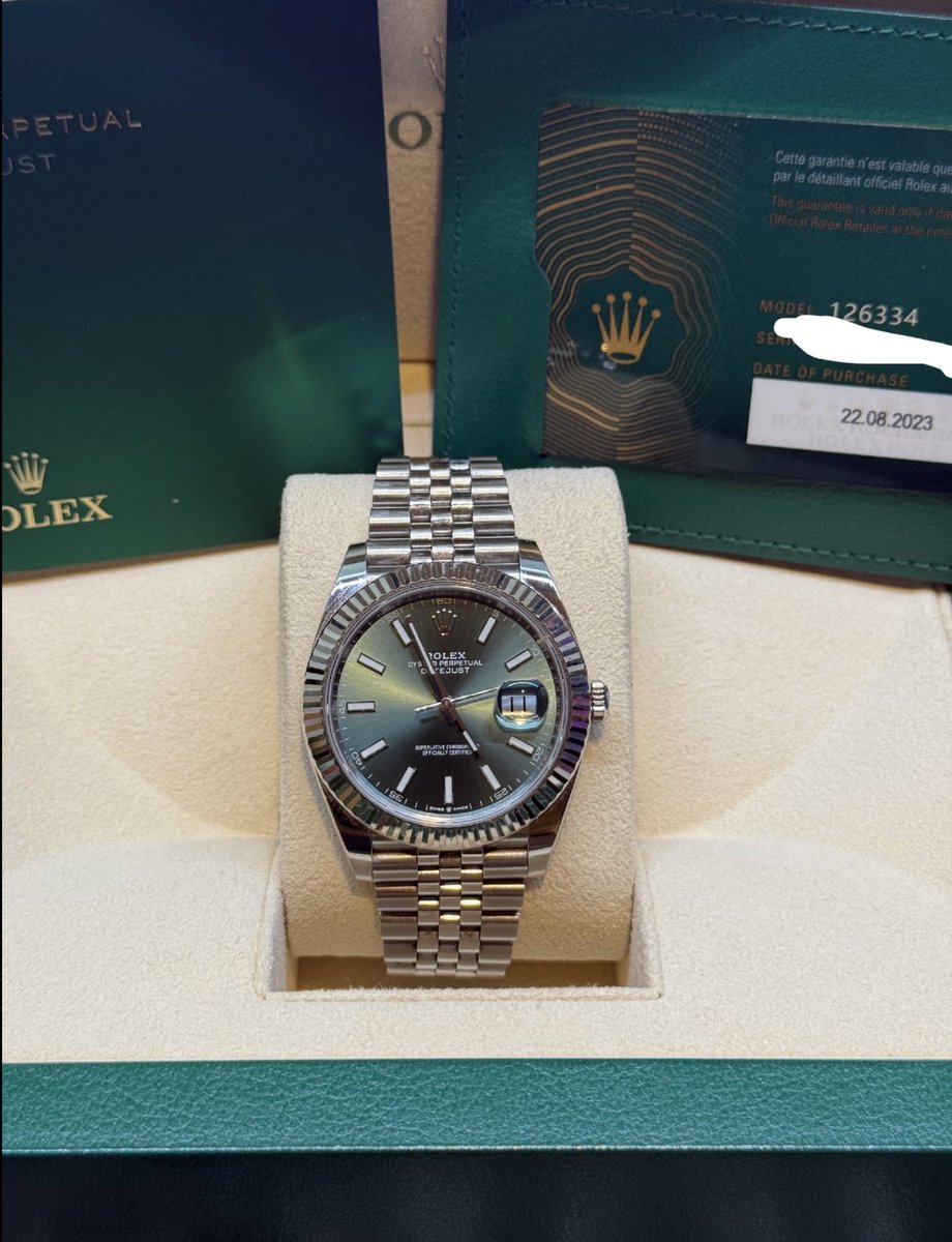 ☘️Rolex Datejust 41mm Mint Green☘️

2023 Box &amp; Papers

$15,000

Wire or Crypto Accepted