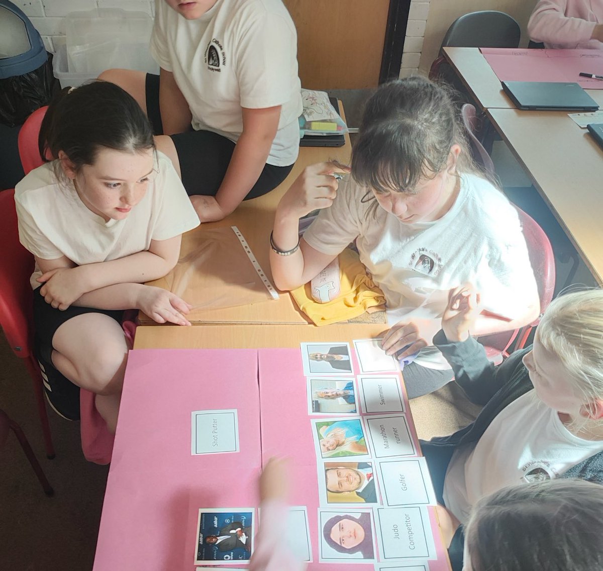 stwinsholywell's tweet image. Pupils in Dosbarth Menai have been finishing the year by thinking about Stereotyping of people and job roles. We played a game where our stereotypes were challenged. #prevent #stereotyping
