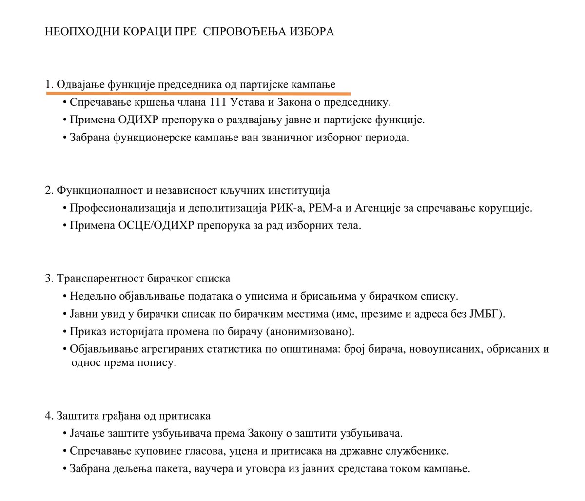 anabrnabic's tweet image. Blokadersko-zgubidanska koalicija napravila dokument kojim će odrediti svoje "crvene linije" za izlazak na neke izbore, nekad. Pod broj 1, uslov svih uslova: da Aleksandar Vučić @avucic ne može da učestvuje na izborima! Pusti ODIHR, kakav birački spisak, ništa pritisci na birače…