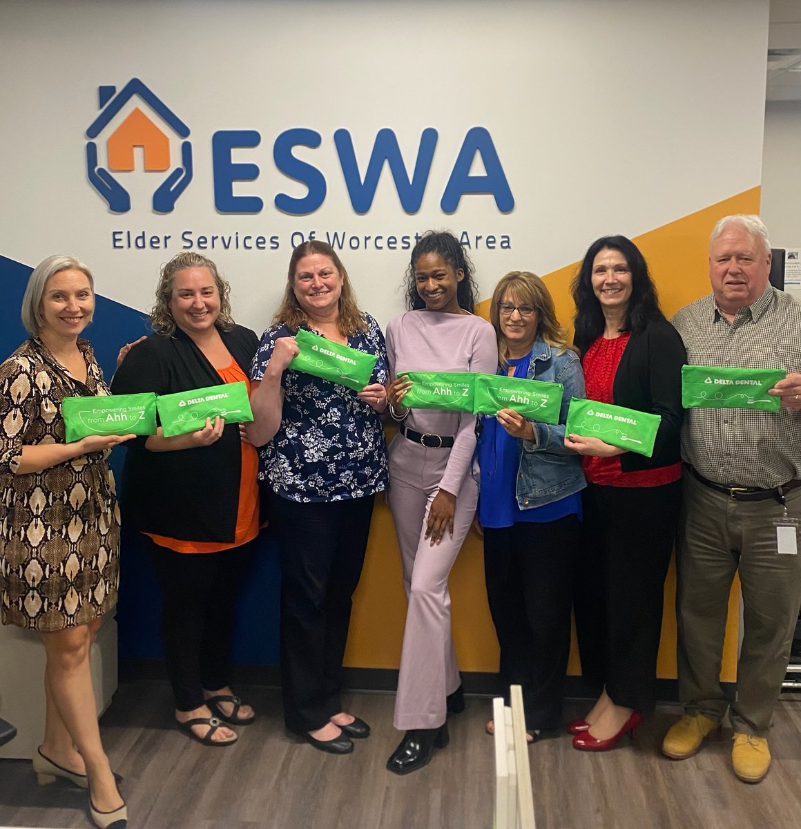 Delta Dental of Massachusetts (@deltadentalofma) on Twitter photo Thank you to the <a href="/ESWAorg/">ElderSvcsWorcArea</a> for joining our #SummerOfSmiles 2025!
Recently, Shayna visited the ESWA to donate dental hygiene kits in support of their incredible community-based services.
We’re proud to partner with organizations like the ESWA and help #EmpowerSmiles! Thank you to the <a href="/ESWAorg/">ElderSvcsWorcArea</a> for joining our #SummerOfSmiles 2025!
Recently, Shayna visited the ESWA to donate dental hygiene kits in support of their incredible community-based services.
We’re proud to partner with organizations like the ESWA and help #EmpowerSmiles!