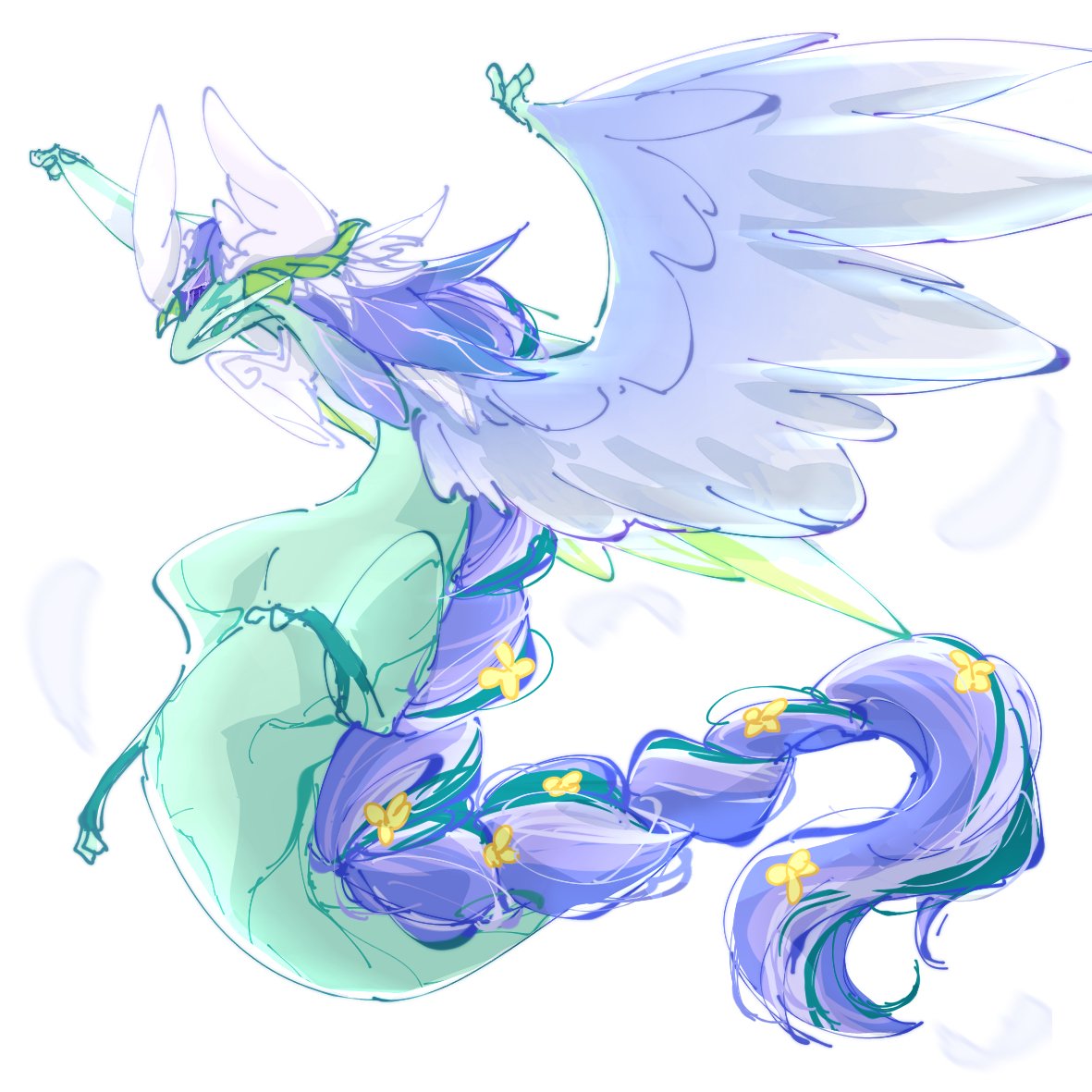 uyngm37221's tweet image. The way he flies in my imagination
——————
I drew his wings smaller 😩...