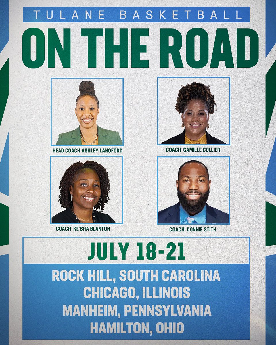 GreenWaveWBB's tweet image. Road trip, but make it recruiting season 🛣️
#RollWave🌊