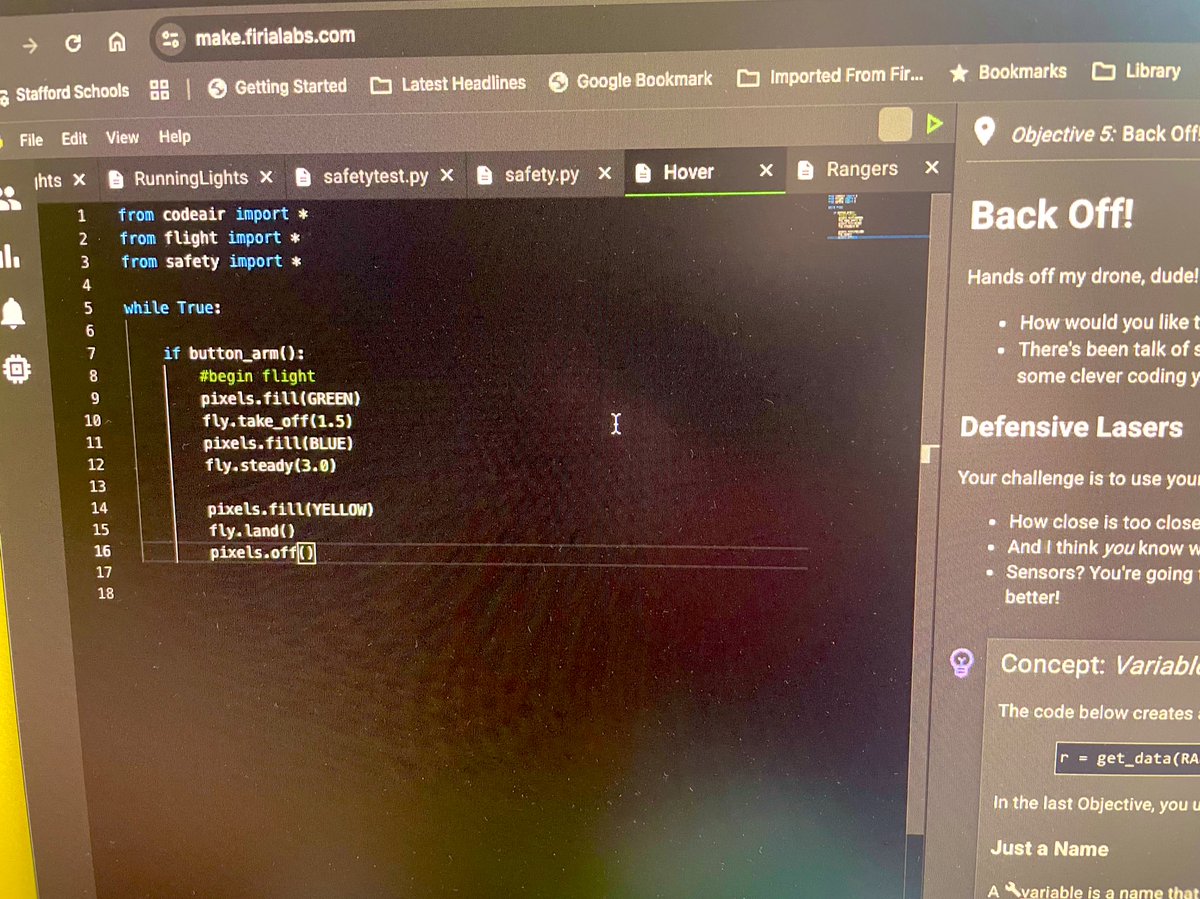 Nathan Sekinger (@sekingern) on Twitter photo So cool! Learning to code #drones in python with <a href="/FiriaLabs/">Firia Labs</a> <a href="/InfyFoundation/">Infosys Foundation USA</a> #infypathfinders So cool! Learning to code #drones in python with <a href="/FiriaLabs/">Firia Labs</a> <a href="/InfyFoundation/">Infosys Foundation USA</a> #infypathfinders