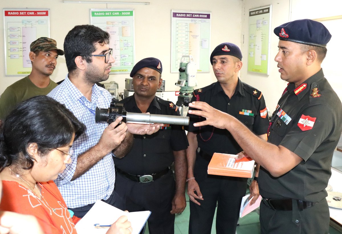KonarkCorps's tweet image. Field Trip of #IITJodhpur faculty to 12 Corps Zone Workshop was organised to synergise niche technology absorption &amp;amp; identify areas of collaboration in #DroneTechnology, #AdditiveManufacturing &amp;amp; #AI to enhance #OpReadiness of #IndianArmy. 

#TechInfusion
#Atmanirbharta
@adgpi