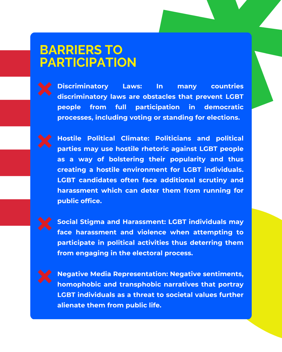 IESOGI's tweet image. 🌍Everyone should be able to fully enjoy the same rights and opportunities in democratic processes like inclusive electoral participation.
🗺️ Read the friendly summary of my report here: ohchr.org/sites/default/…