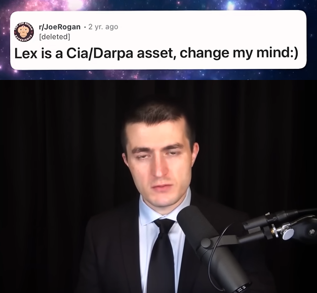 iThinkHarder's tweet image. Some say Mossad.
Lex doesn't want you to look into his MIT "credentials", so...
you know what to do.