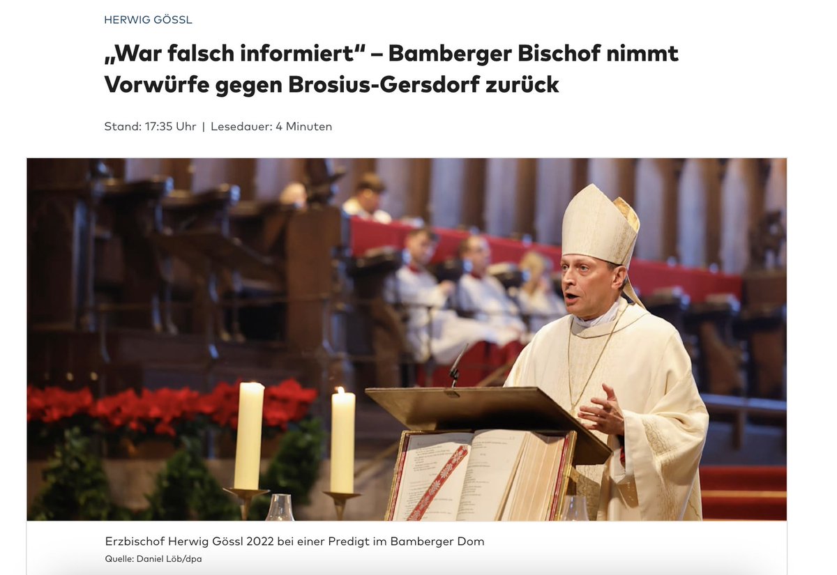 JuliusBetschka's tweet image. Es gibt gewichtigen wahren Kern der Kritik in der Debatte um #BrosiusGersdorf (nämlich die Neu-Definition von Menschenwürde), die sie für einige Christdemokraten unwählbar macht.
Die Rücknahme der Brachialkritik an ihr durch den Bamberger Bischof zeigen aber, welchen großen…