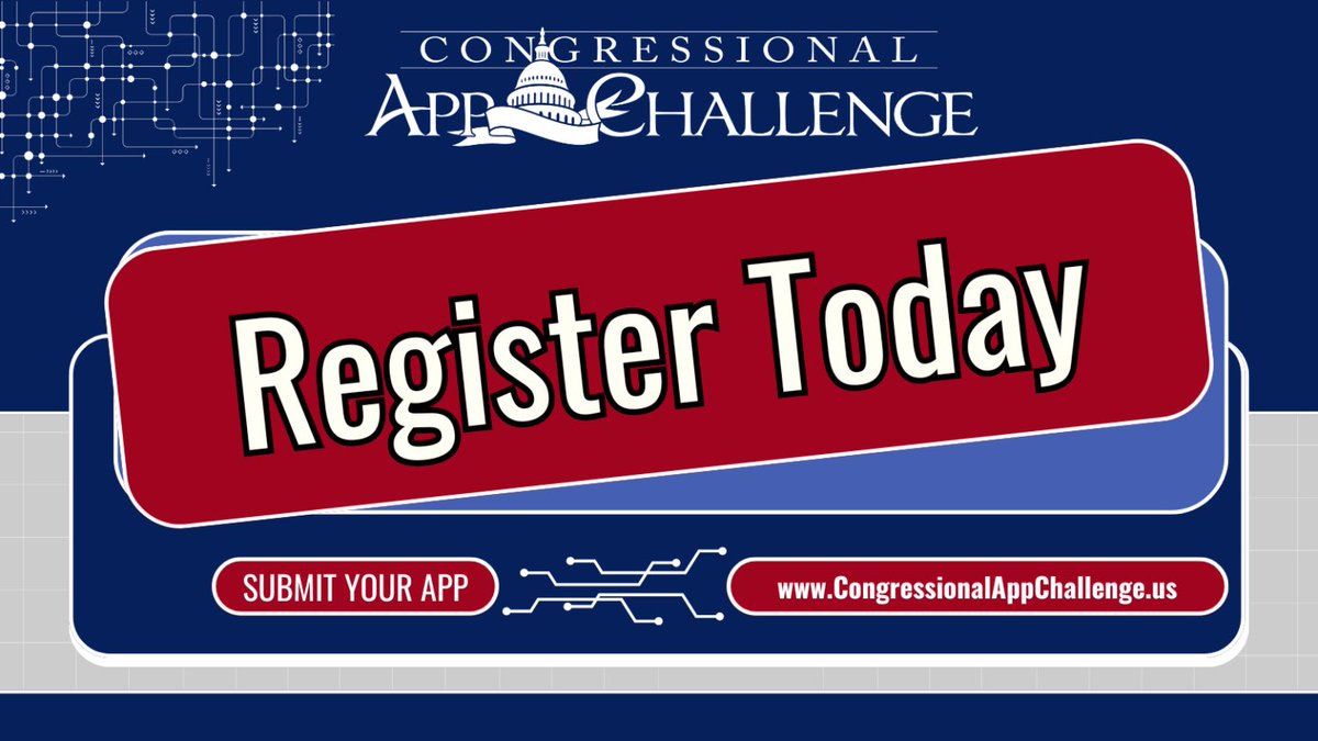 RepLoriTrahan's tweet image. 🔊Calling all middle and high school coders: registration for the 2025 Congressional App Challenge is now open!
From now until October 30th, middle and high school students can submit their own app for a chance to be nationally recognized. Visit the link in my bio for complete…