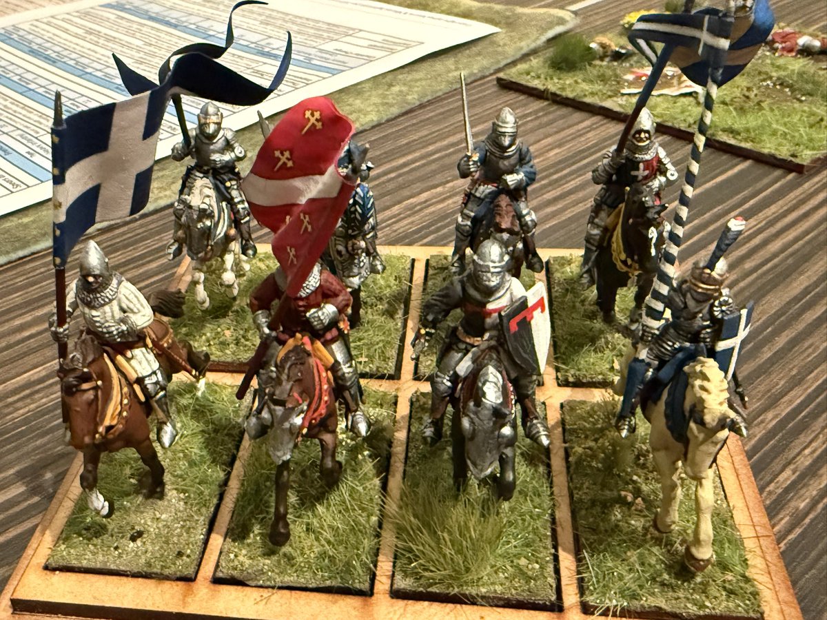 MeateaterT's tweet image. #Historicon #Historicon2025 Two French units wiped out. Midgard Agincourt @TooFatLardies