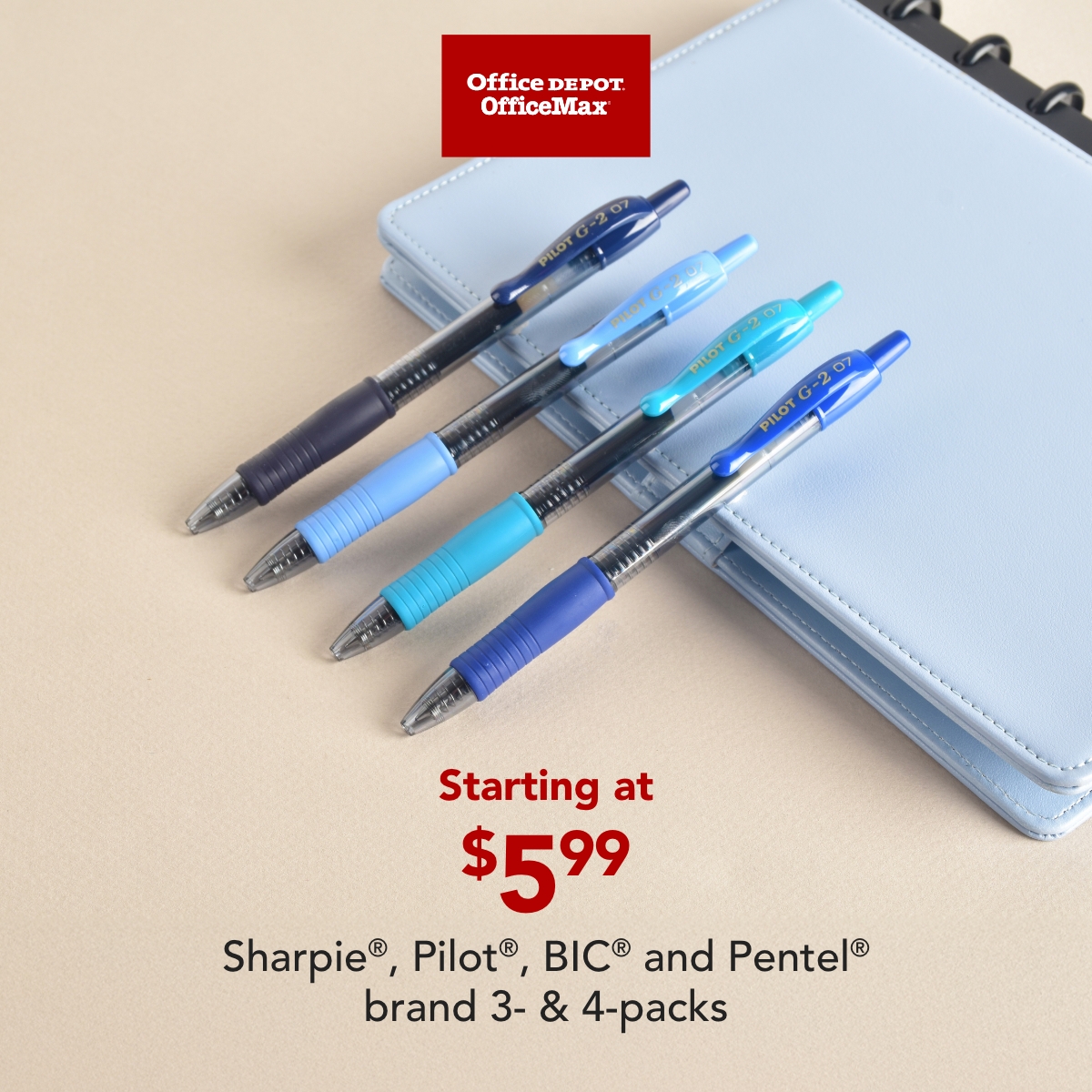Write your best notes yet. 🖊️ Grab your favorite Sharpie®, Pilot®, BIC® or Pentel® pen packs—starting at just $5.99! Perfect for school, work, or journaling. Shop in store or online. bit.ly/4l9gljs Ends 9/13/25