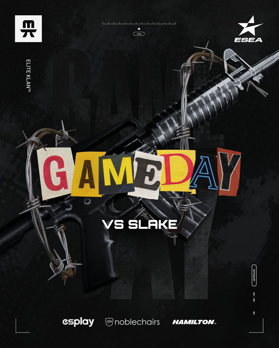 Second <a href="/ESEA/">ESEA League</a> match of the week 👊

We're up against #SLAKE with <a href="/Wasluck1/">Blice</a> on the 🎙️

🕖 20:00 CEST
📺 ttv/eliteklangg

#WarriorsRise