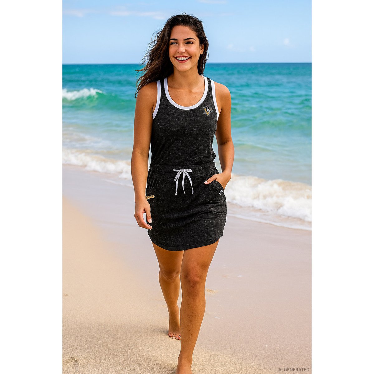 Don't miss out on the Deal of the Week, this stylish Ladies Tank Dress! Normally $40, only $19.98 until Sunday! Get yours and stay cool while repping the Pens this Summer! ☀️ pensgear.com/pittsburgh-pen…