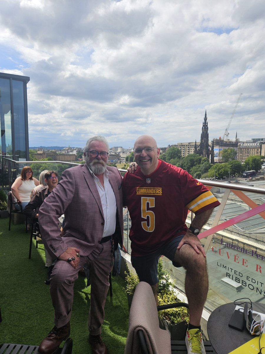 bryan greenberg (@bryankgreenberg) on Twitter photo Met Douglas, a fellow <a href="/Commanders/">Washington Commanders</a> fan here in Edinburgh! We are ready to #RaiseHail Met Douglas, a fellow <a href="/Commanders/">Washington Commanders</a> fan here in Edinburgh! We are ready to #RaiseHail