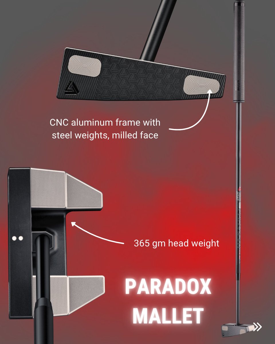 clubchampmedia's tweet image. It looks different because it is. The BGT Paradox putter flips conventional design on its head with a forward center of gravity, ultra-stiff construction, and a shape that’s as functional as it is bold.
What are your initial thoughts on this putter?
Book your fitting here:…