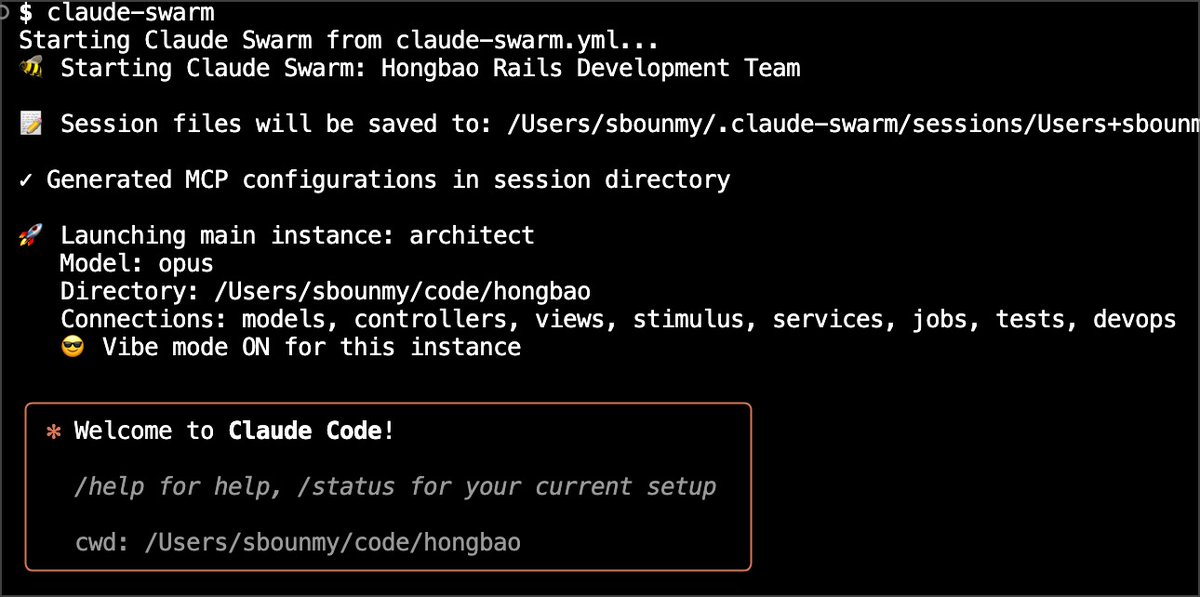 Stephane ₿ounmy (@sbounmy) on Twitter photo Officially hired my new intern : Cloclo 🎉
He can work 7/7 24/24.
MAX 20x + claude-on-rails
$200 / month.
Thanks for the tips <a href="/pabloheredia24/">Pablo Heredia Pastor</a>
I noticed we only have 50 sessions / mo ( 1 session = 5h) I'm afraid we reach the limit with 2 devs lol Officially hired my new intern : Cloclo 🎉
He can work 7/7 24/24.
MAX 20x + claude-on-rails
$200 / month.
Thanks for the tips <a href="/pabloheredia24/">Pablo Heredia Pastor</a>
I noticed we only have 50 sessions / mo ( 1 session = 5h) I'm afraid we reach the limit with 2 devs lol