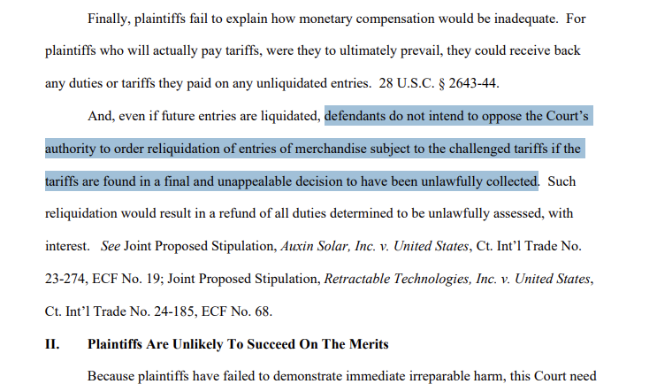 Charles_Benoit's tweet image. We're looking at a quarter-TRILLION refund by @USTreasury later this year!
Only @WaysandMeansGOP and @SenateFinance can defend against this very real possibility.
They must codify the President's 10% Universal Tariff and 30% China tariffs currently being collected via IEEPA…