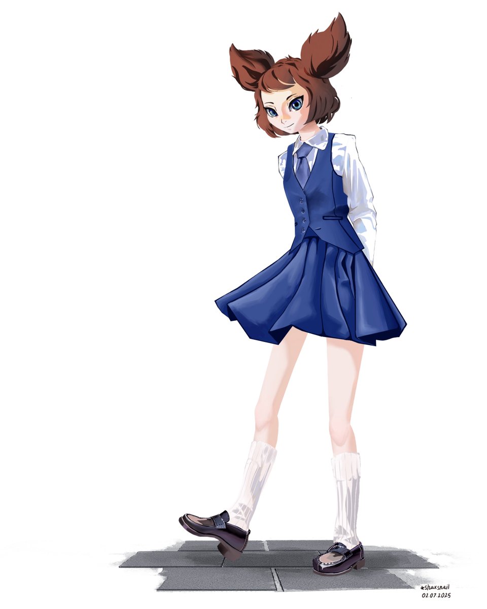 Shaxsnail's tweet image. School uniform😋
#oc