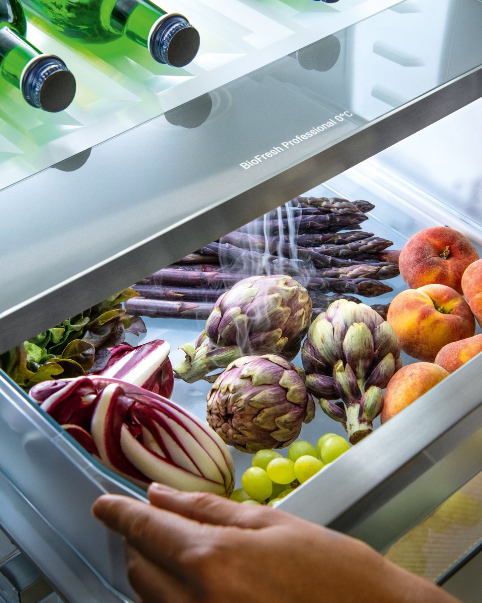 For the home cook who accepts nothing less than perfection 👨‍🍳 

BioFresh Professional, featuring HydroBreeze technology, releases a protective cold mist over your finest ingredients.

Herbs stay crisp, vegetables maintain their structure, and everything stays fresher longer.