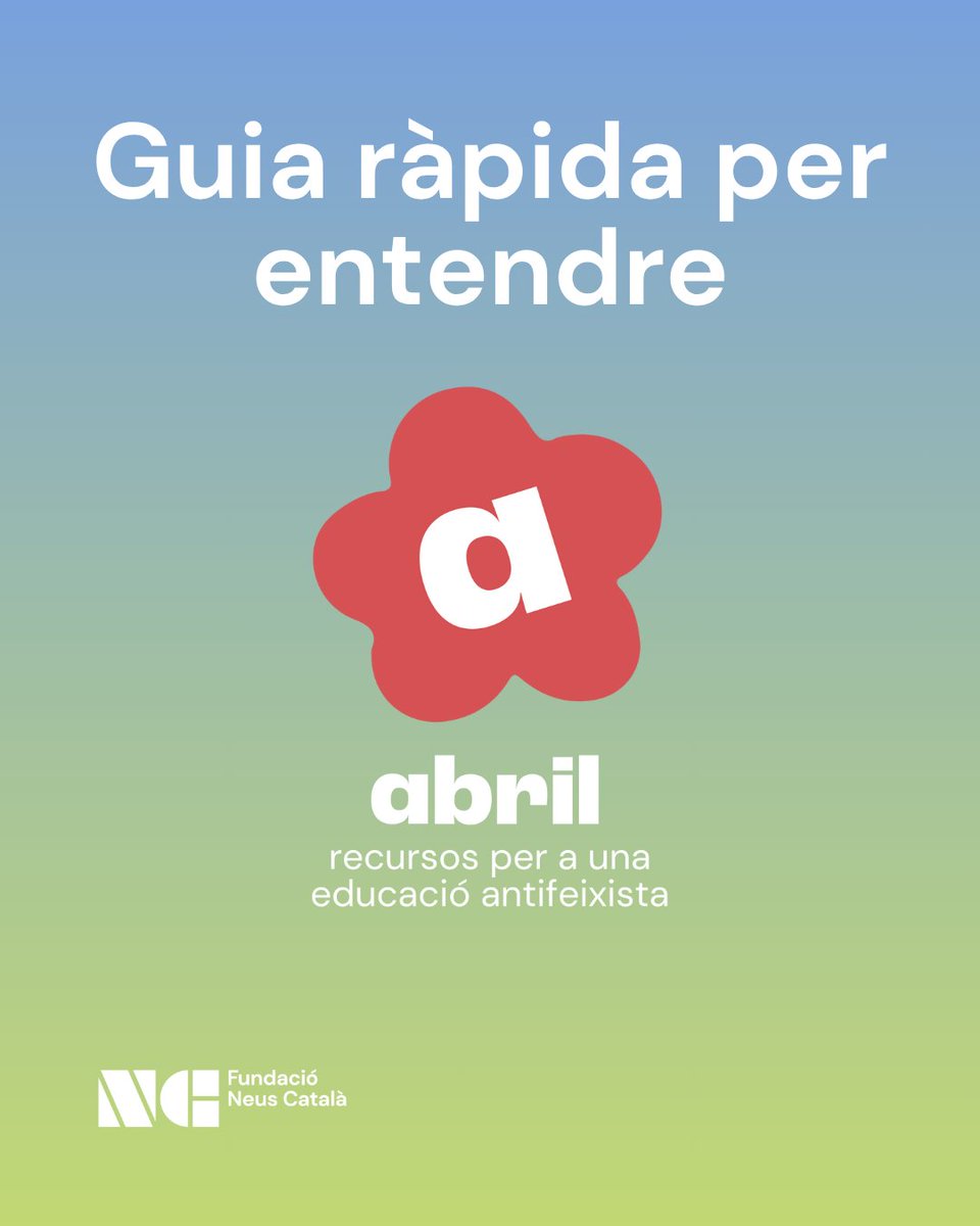 NeusCatala_fun's tweet image. 🤔 Què és el projecte Abril? Per què és necessari? Quins objectius té?
🔴 Cada dijous a la tarda, des de la Fundació Neus Català, responem els vostres dubtes.
📲 Vols saber més? Entra a projecteabril.cat.