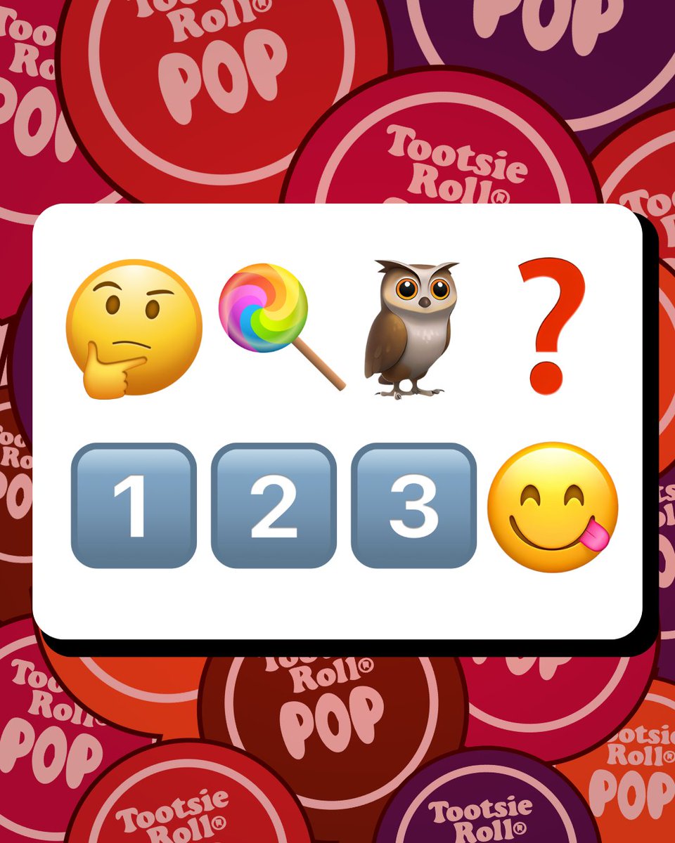TootsieRoll's tweet image. Happy Emoji Day! Can you translate these emojis?
#tootsiepop #nostalgia #chocolate #candy #tootsieroll