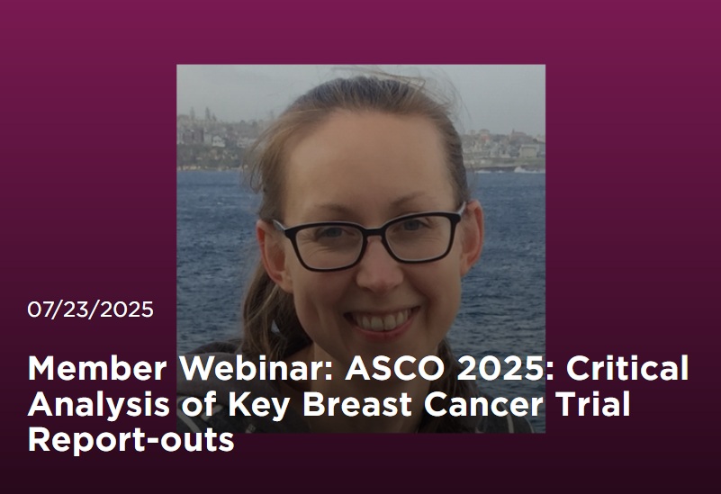 NBCCStopBC's tweet image. Our July 23rd webinar with @drbrookewilson will help advocates deepen their understanding of the latest clinical trial research presented at @ASCO. Register today! Nbcc.info/Webinars