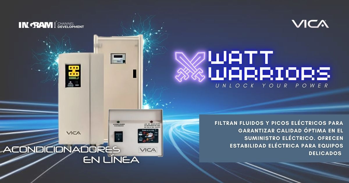 IngramMicroMx's tweet image. 🕹Protección, respaldo y soluciones energéticas de alta calidad con Watt Warriors de VICA
Si requieres de una cotización o cuentas con algún proyecto ¡Te ayudamos!
📨 Contáctanos: iran.ortiz@ingrammicro.com
#VICA #ChannelDevelopment #SolucionesEnergéticas #Energy&Protect