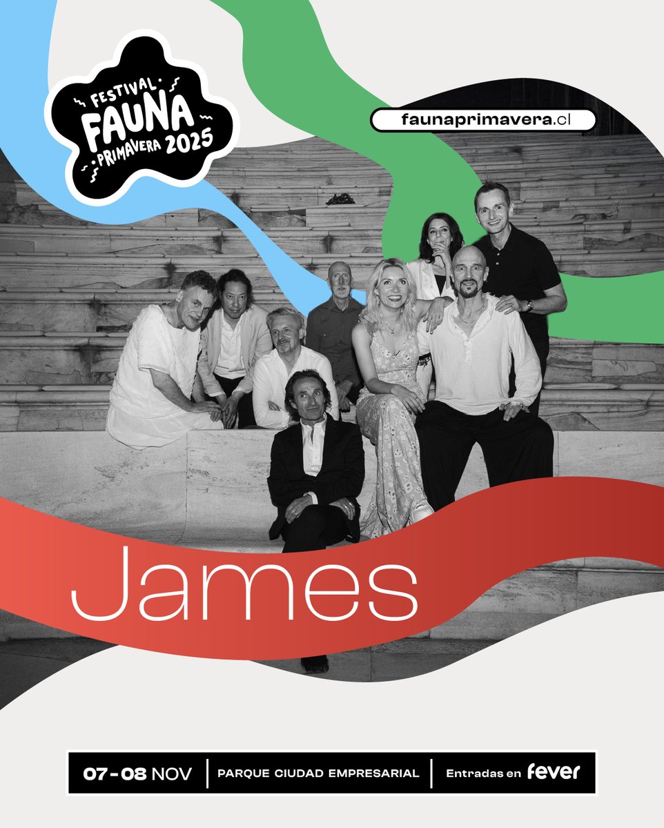 wearejames's tweet image. 🇨🇱 Las entradas ya están disponibles para nuestra presentación en Fauna Primavera el 7 de noviembre en Santiago de Chile. Visita faunaprimavera.cl NBL x
#JamesLive2025 #MúsicaEnVivo #Santiago