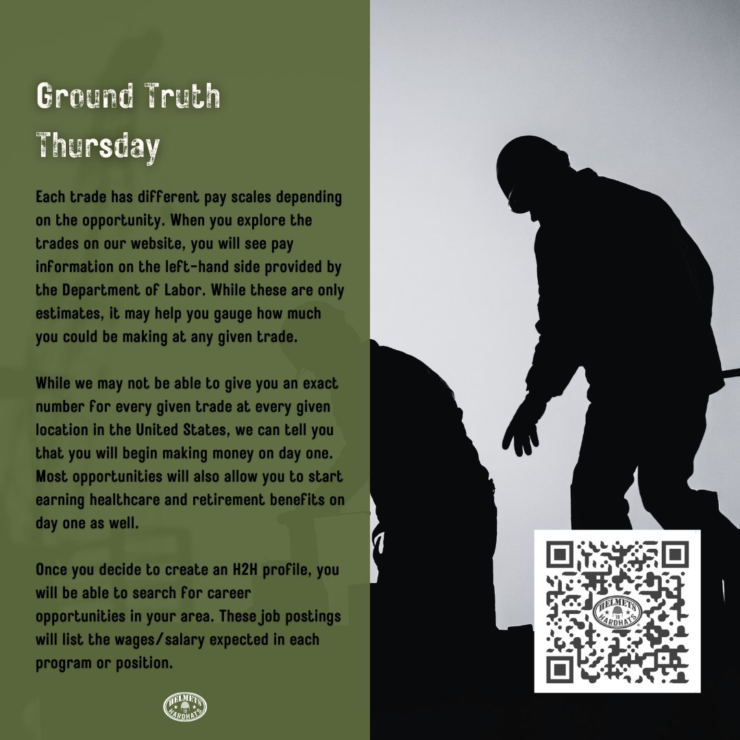 HelmetsHardhats's tweet image. Explore different trades, compare pay scales, and see how you can start earning wages, benefits, and a secure future from day one. Visit hubs.ly/Q03vDBwK0 or scan the QR code to learn more.