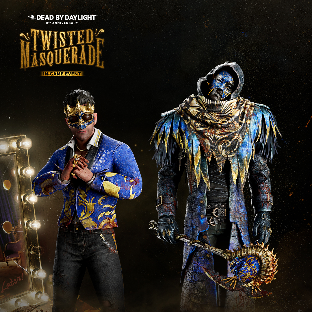 DeadbyDaylight's tweet image. It's not too late to join the celebration! 🎭
As the Twisted Masquerade was extended until July 24, you've got one week left to make the most of the Event!