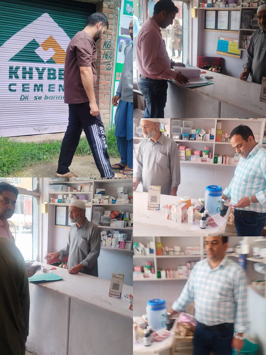 jkmediasocial's tweet image. Drug Control Authorities conduct extensive #inspections of various Kulgam areas  

During the inspection, two #shops were #closed down on spot u/s 22(d) one each at Budroo and Yaripora near SDH for violating different conditions of licenses and non compliance to Govt. directive