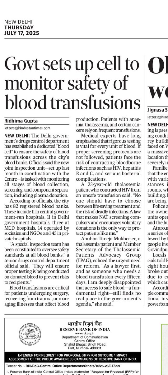 Thalassemia Patients Advocacy Group tweet media