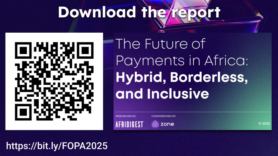 eajene's tweet image. The future of payments in Africa is:

• Hybrid — Consequences of market collisions

• Borderless — African unification creates opportunities

• Inclusive — New capabilities for new segments of society

Download the report and let me know what you think

bit.ly/FOPA2025