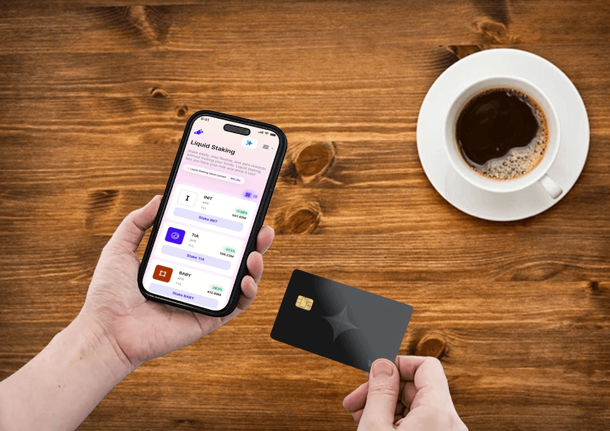 milky_way_zone's tweet image. Imagine your crypto earning yield while you sleep, and paying for your coffee when you wake up.

That’s exactly what the WAY card enables.

Earn. Maximize. Pay. ✧