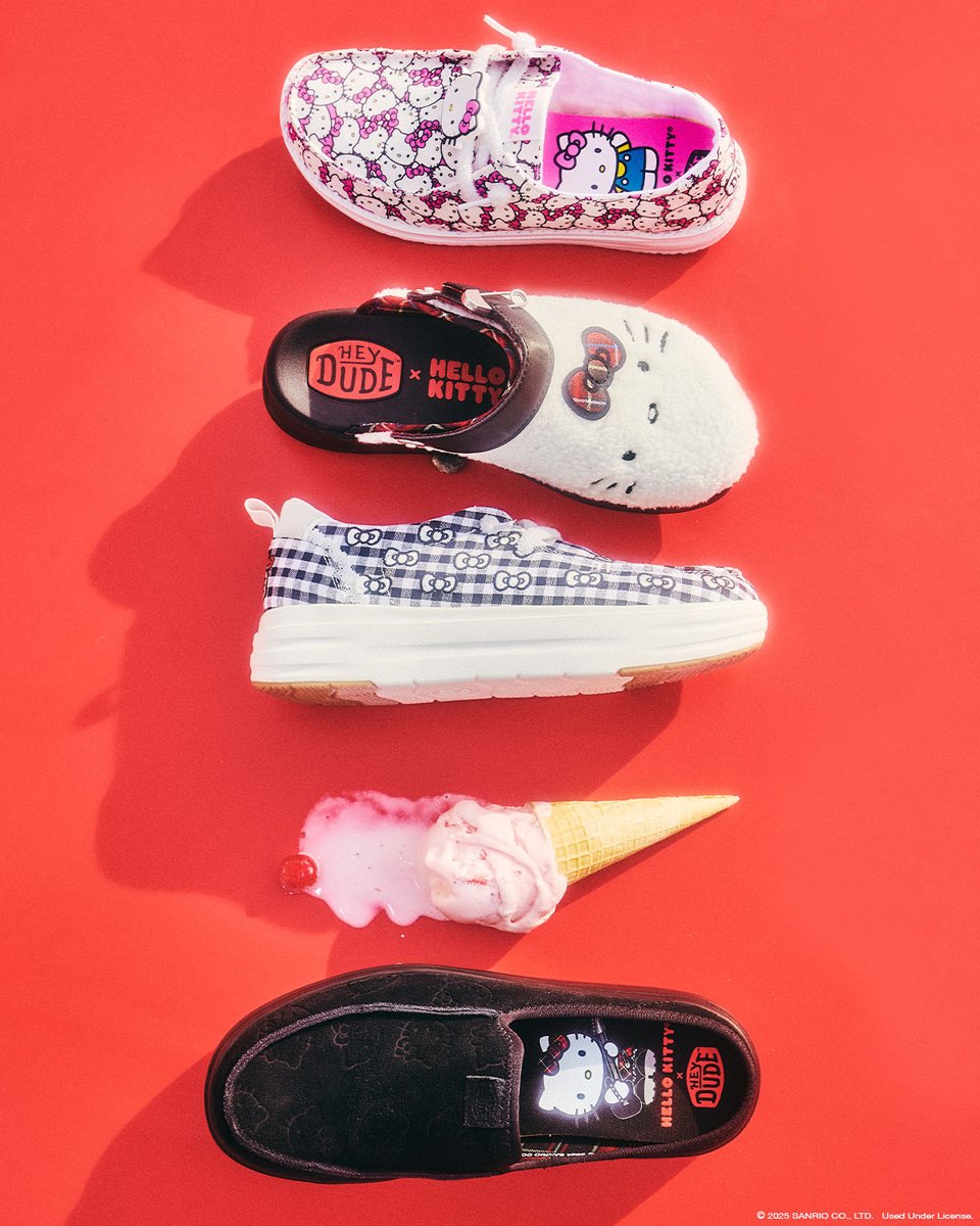 hellokitty's tweet image. Comfy and supercute π New @heydudeshoes are available now! bit.ly/3Iyr4W0