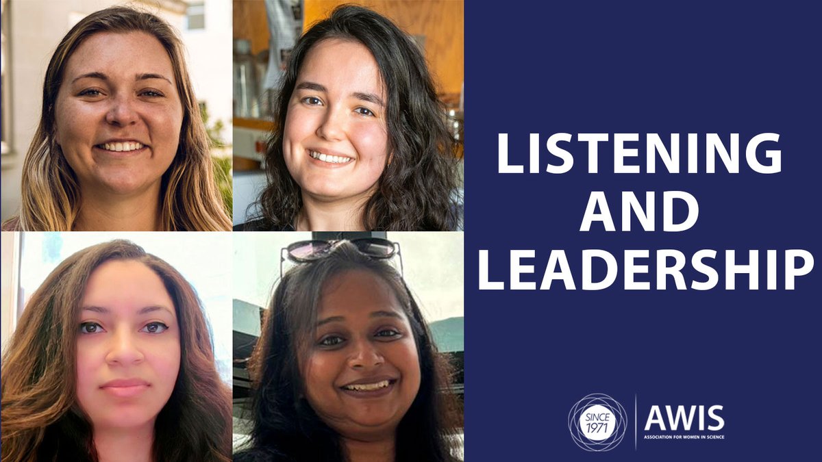 AWISNational's tweet image. These AWIS members have learned that listening is a crucial skill for leaders. Read their stories and be inspired to truly hear those around you. awis.org/resource/liste… #WomenInScience
