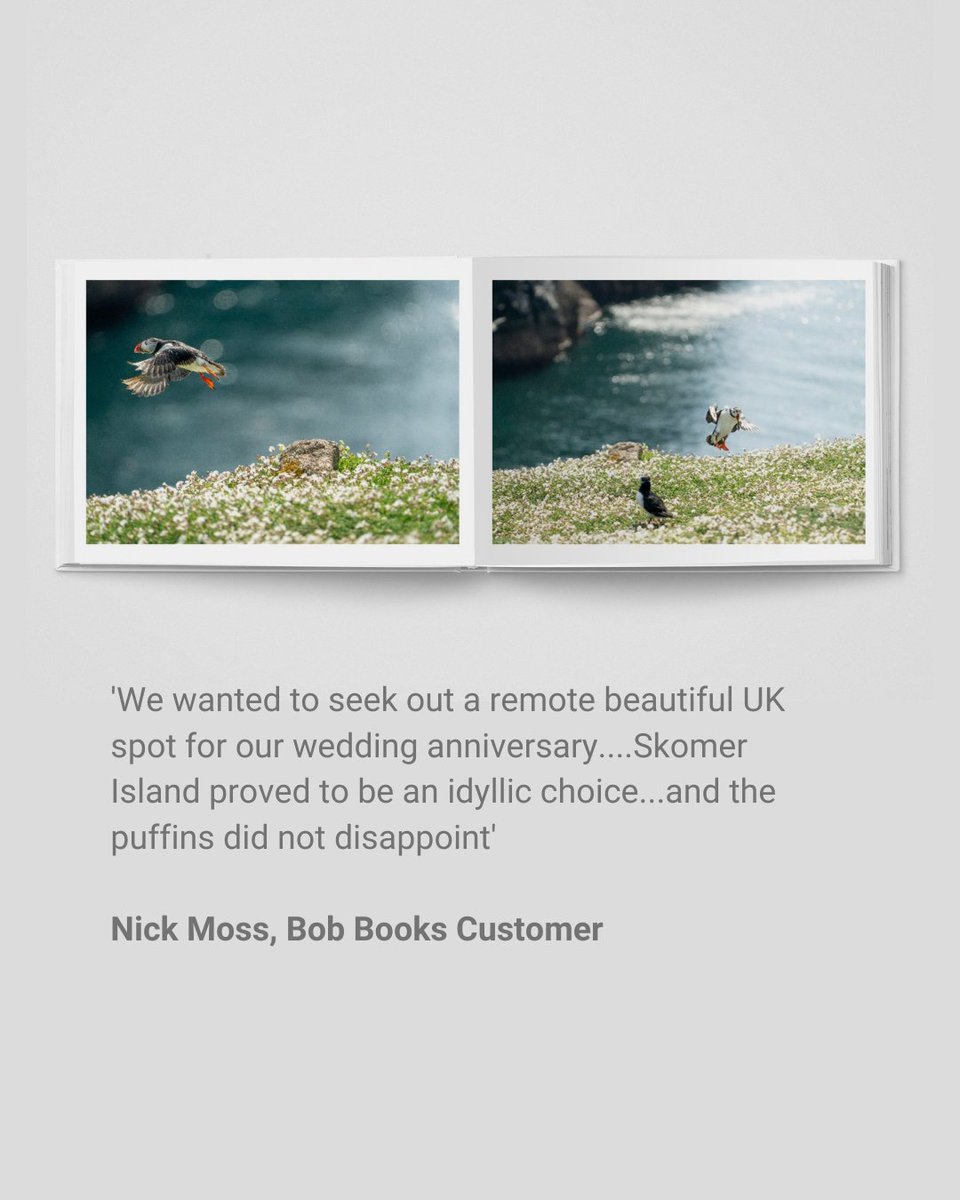 BobBooks's tweet photo. Congratulations to Nick Moss who won our Book of the Month competition for June with his beautiful photo book ‘Skomer Island.’ 📚️

You can read about it on our blog: https://t.co/VZYQWEHSwH https://t.co/2C8sfFMMKE
