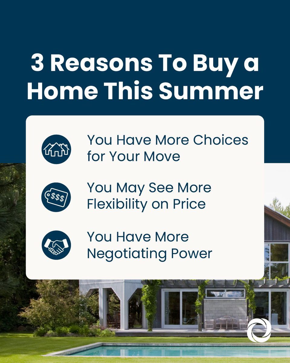 ResourceFS's tweet image. Thinking about buying a home this summer? You may have more options, more flexibility on price, and more power to negotiate than you think. If you are ready to make a move, our team is here to guide you every step of the way. #HomeBuying #SummerMove #rfsmortgage