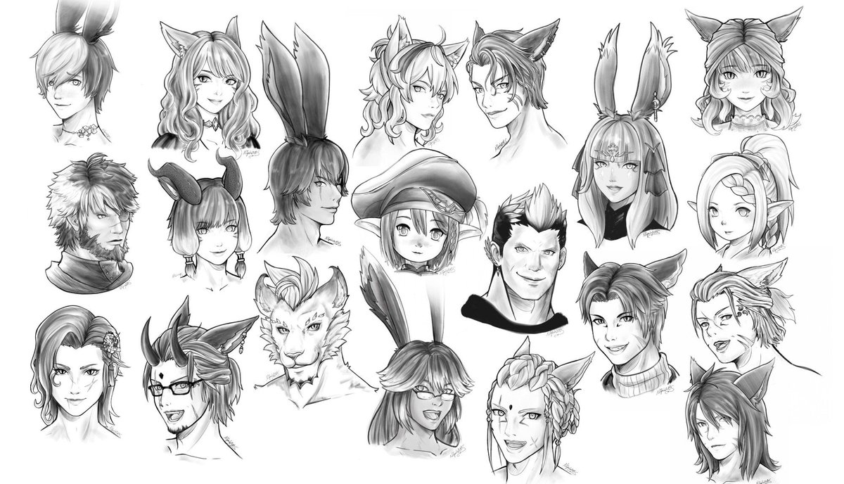 Opening up a few slots for sketch style headshots ~