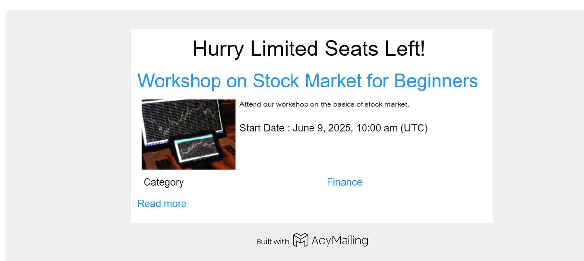 techjoomla's tweet image. Send personalized emails, promotional offers, and automated #event reminders to attendees along with post-event emails such as surveys driving ticket #sales with the AcyMailing Add-On for JTicketing

Know more buff.ly/48k4rxe