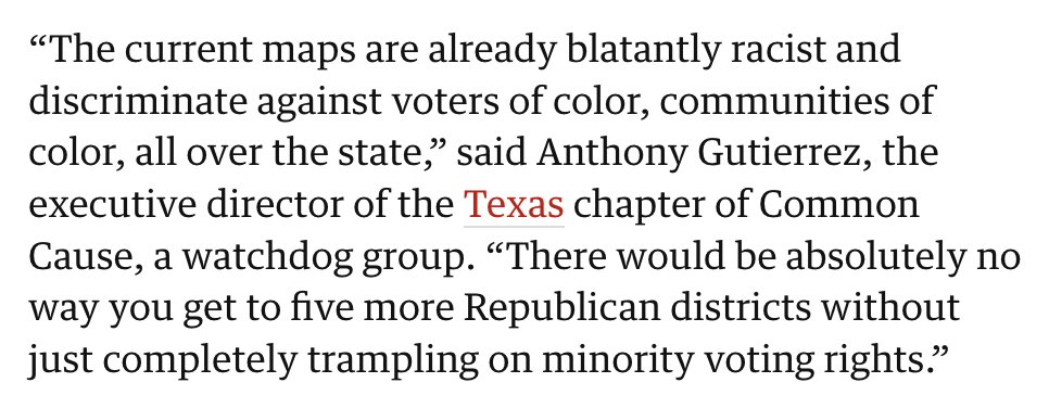 antgutierrez's tweet image. Rather than focusing our upcoming special legislative session on actual problems like flood mitigation and keeping Texans safe, Gov. Abbott also wants new congressional districts
We shared some thoughts on the topic with @guardian
Full story at: theguardian.com/us-news/2025/j… #txlege